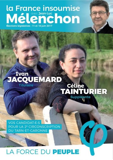 Ivan JACQUEMARD et Céline TAINTURIER France Insoumise 2ème circonscription du Tarn-et-Garonne - programme et rencontres