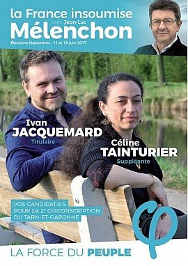 Communiqué de presse de Ivan Jacquemard et Céline Tainturier, candidats France insoumise - 2eme circonscription du Tarn-et-Garonne