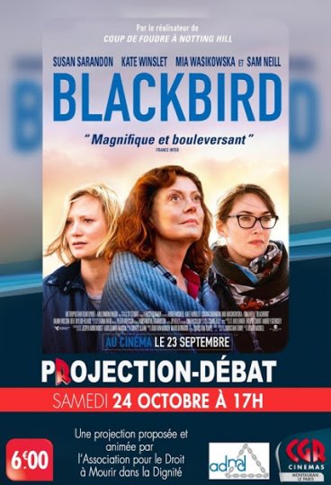 Projection-débat sur la fin de vie avec l'ADMD samedi 24 Octobre à 17h