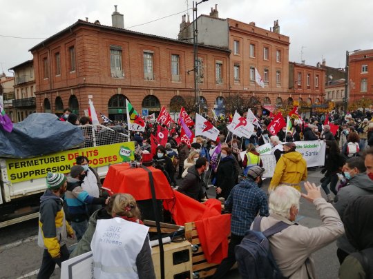 MANIFESTATION du 12 Décembre 2020. Toulouse. Départ place St Cyprien. 15 Heures.