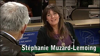Stéphanie Muzard à la TV du Parlement Européen