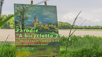 'A bicyclette 2' +  Baisse t'oeuf  vidéoparodie de Stéphanie Muzard avec Xavier Faure, répétition