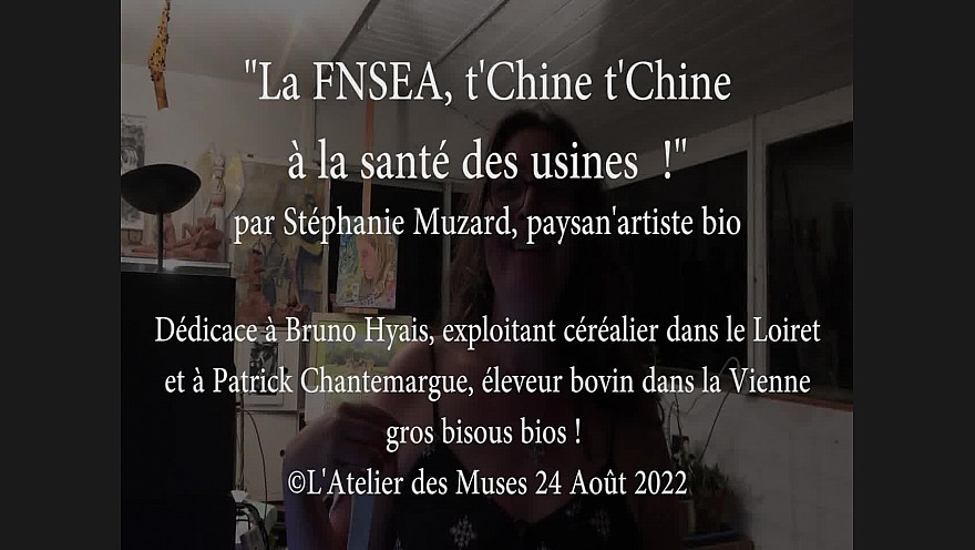 'FNSEA t'Chine, t'Chine, à la santé des usines !' par Stéphanie Muzard