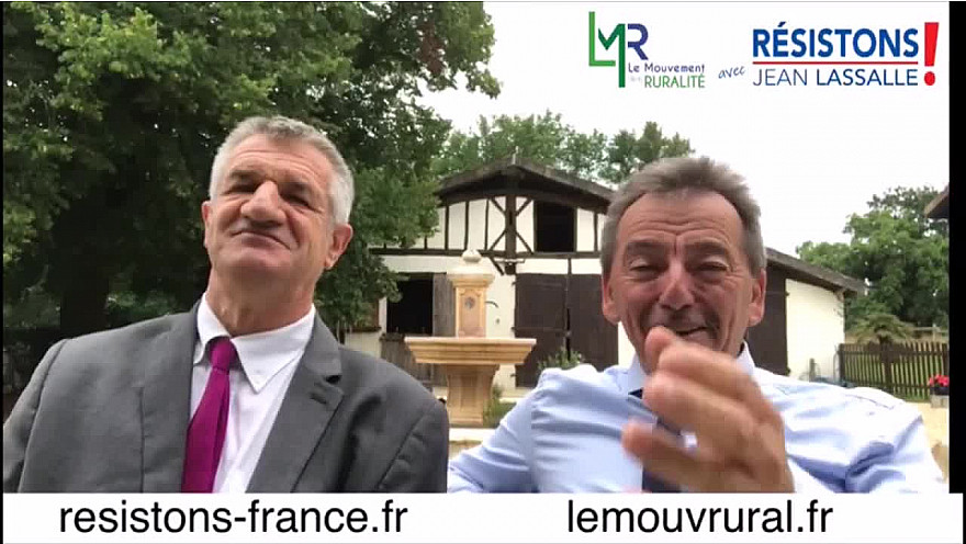 Eddie Puyjalon Président de LMR et Jean Lassalle Président de Résistons sortent ensemble la tête Haute des élections régionales 2021 @EddiePuyjalon @jeanlassalle